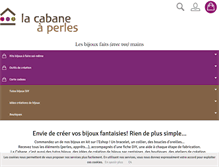 Tablet Screenshot of lacabaneaperles.fr
